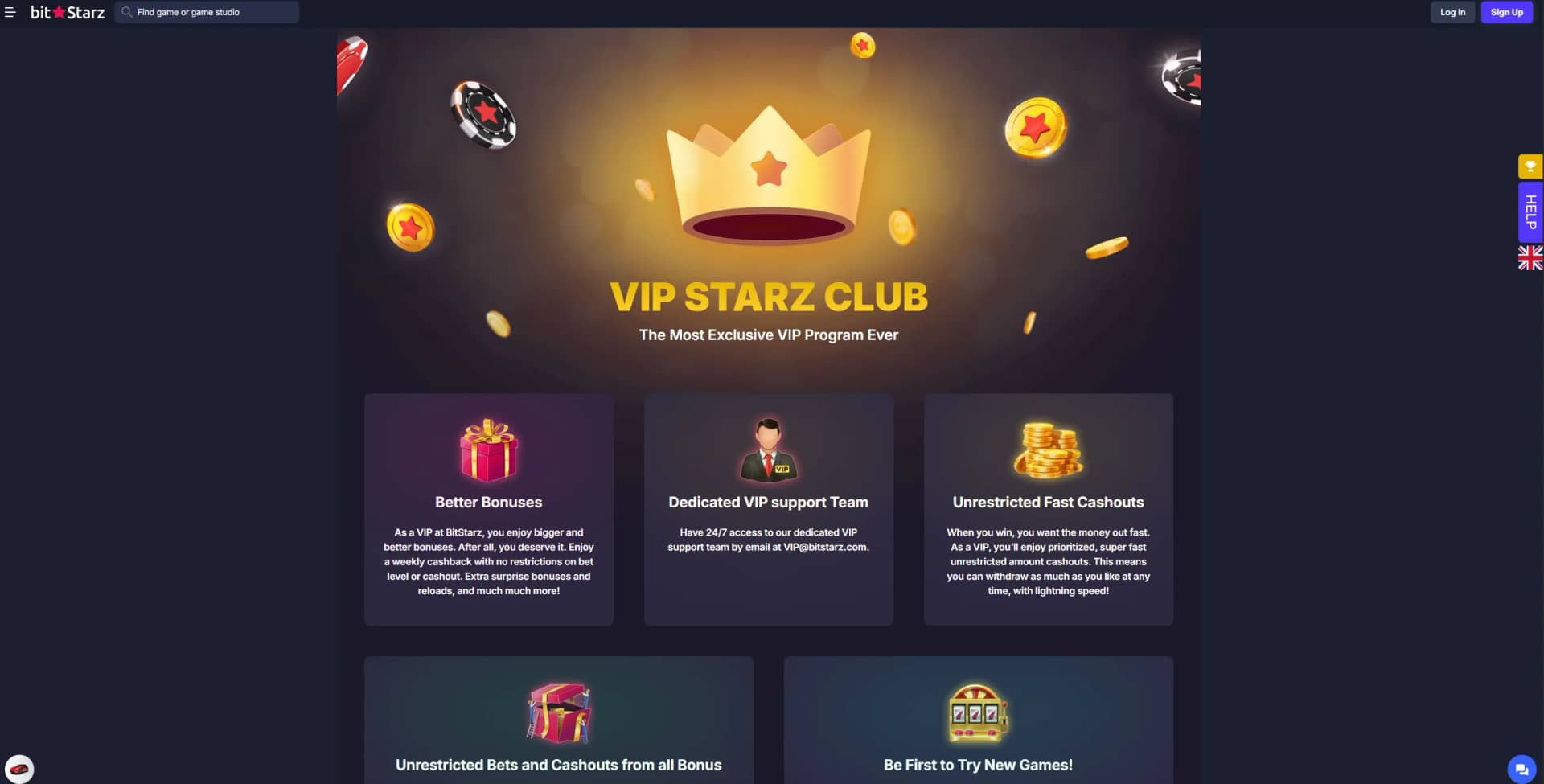 BitStarz VIP Page