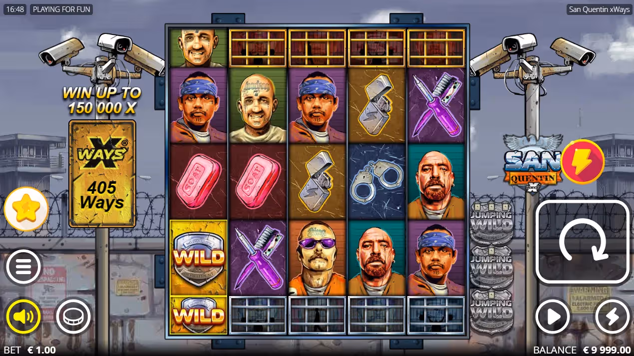 San Quentin Xways Slot Demo Gameplay