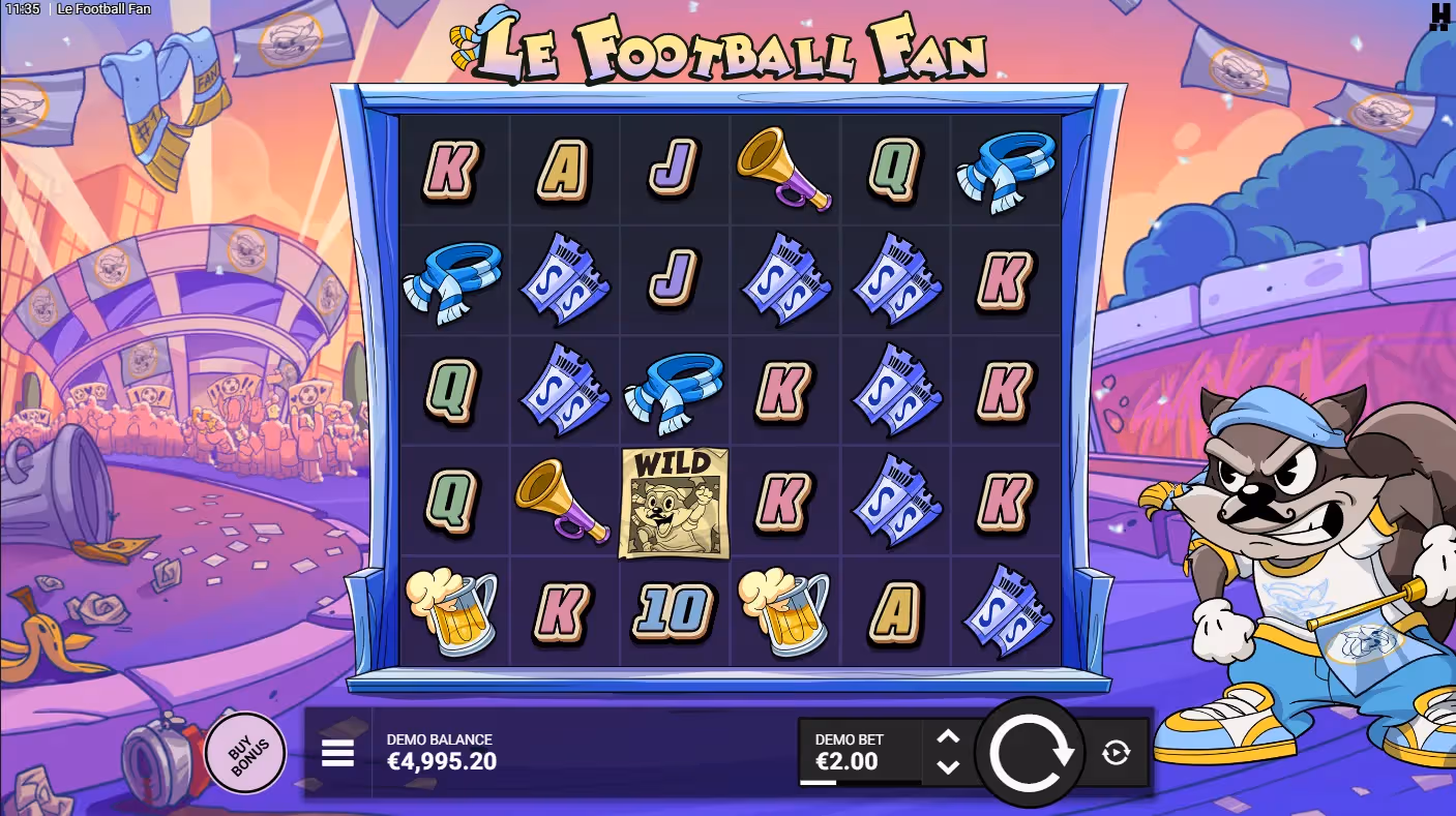 Le Football Fan Slot Gameplay
