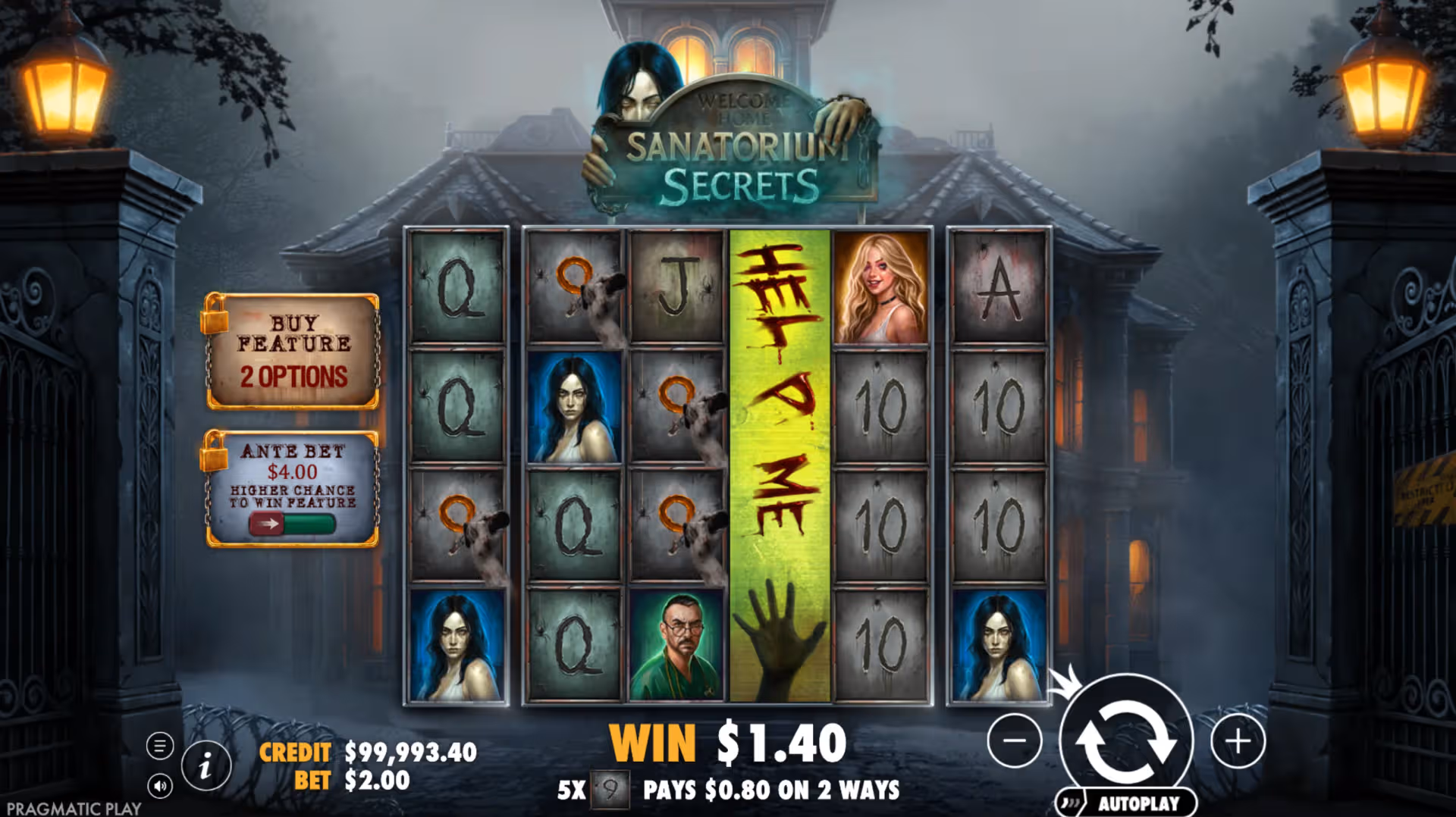 Sanatorium Secrets Slot Gameplay
