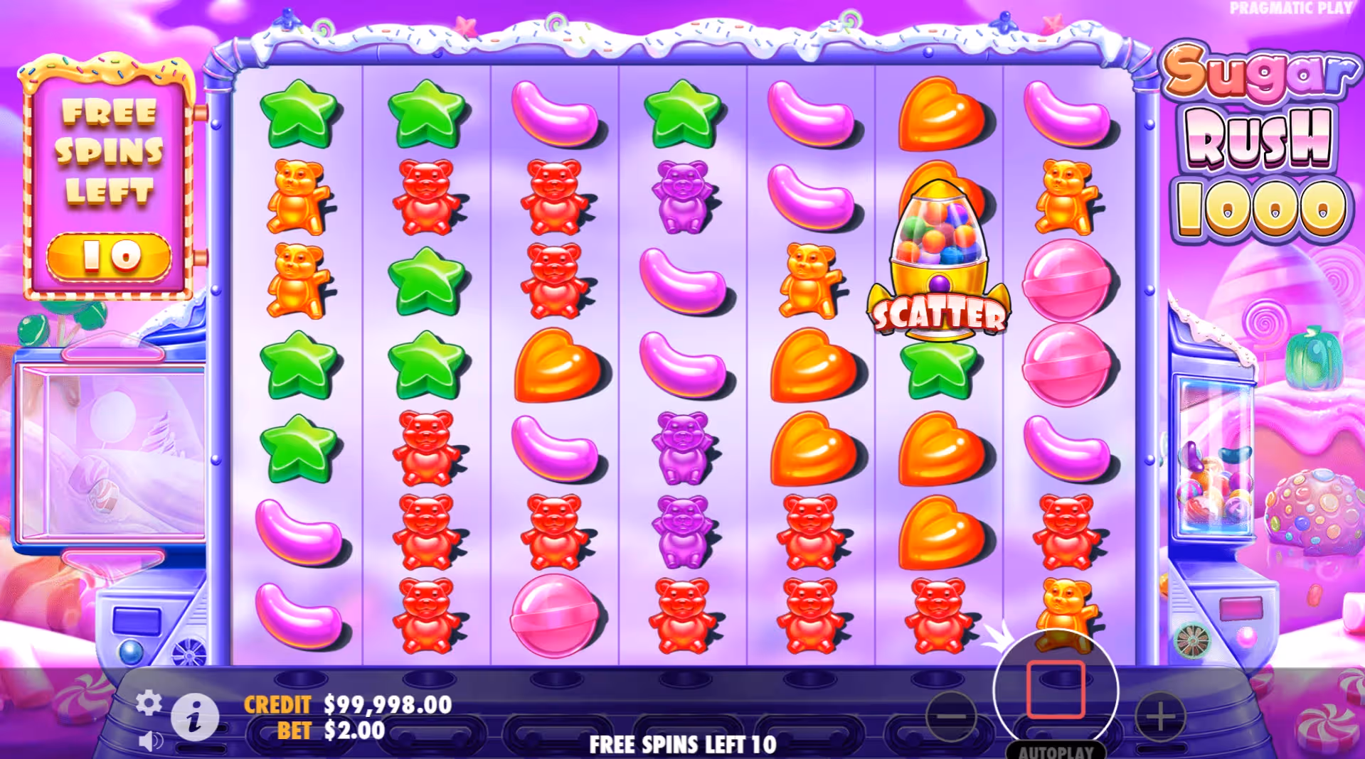 Sugar Rush 1000 Slot Bonus Round